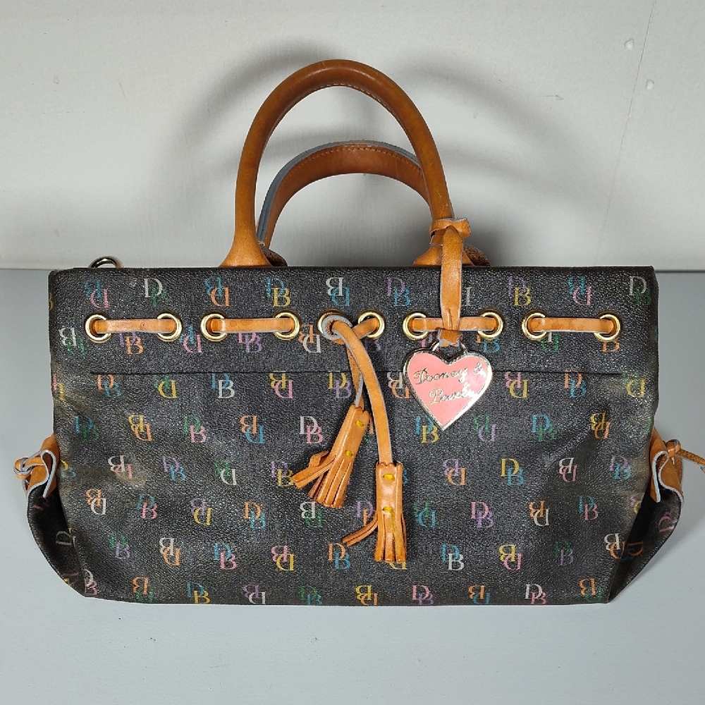 Dooney & Bourke vintage‎ rainbow monogram handbag purse